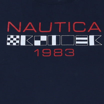 Nautica Men's Blue 2XL Nautical Graphic Crew Neck T-Shirt