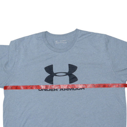Under Armour Men's Blue 2XL Crew Neck Loose Fit HeatGear T-Shirt