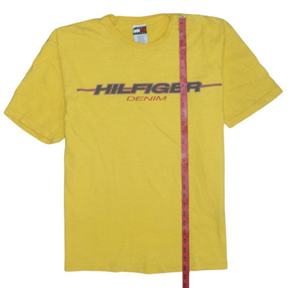 Tommy Jeans Men's Yellow Hilfiger Denim Cotton T-Shirt Size L