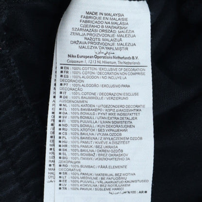 Nike Men Black Sweat Shorts M Elastic Waist Cotton Sportswear