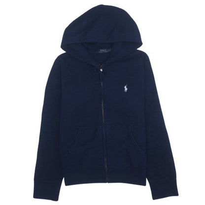 Ralph Lauren Men's Blue Full Zip Hoodie L Regular Fit Cotton Blend