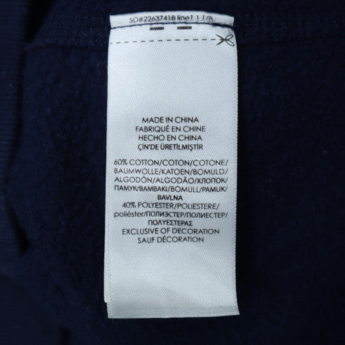 Ralph Lauren Men's Blue Full Zip Hoodie L Regular Fit Cotton Blend
