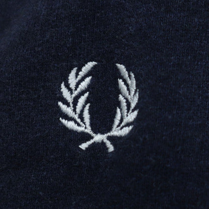 Fred Perry Men's Blue Collared Cotton Cardigan Size L