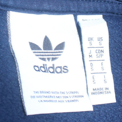 Adidas Men's Blue Pullover Hoodie S Regular Fit Sports Fleece