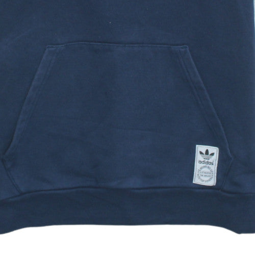 Adidas Men's Blue Pullover Hoodie S Regular Fit Sports Fleece