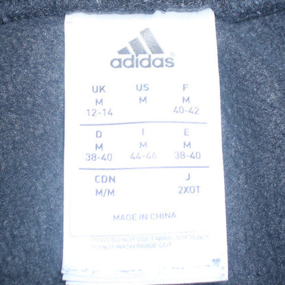 adidas Womens Black Jogger Trousers Size M Logo Fleece Activewear