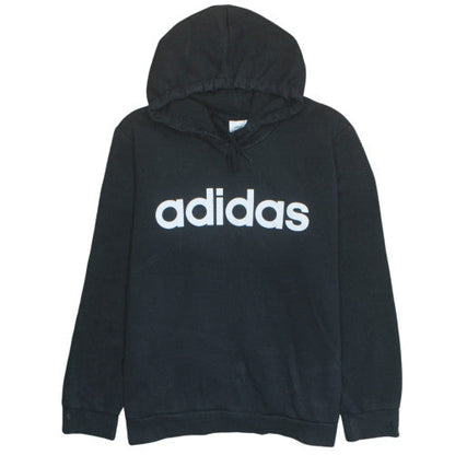 Adidas Men Black 2XL Pullover Hoodie Fleece Sportswear
