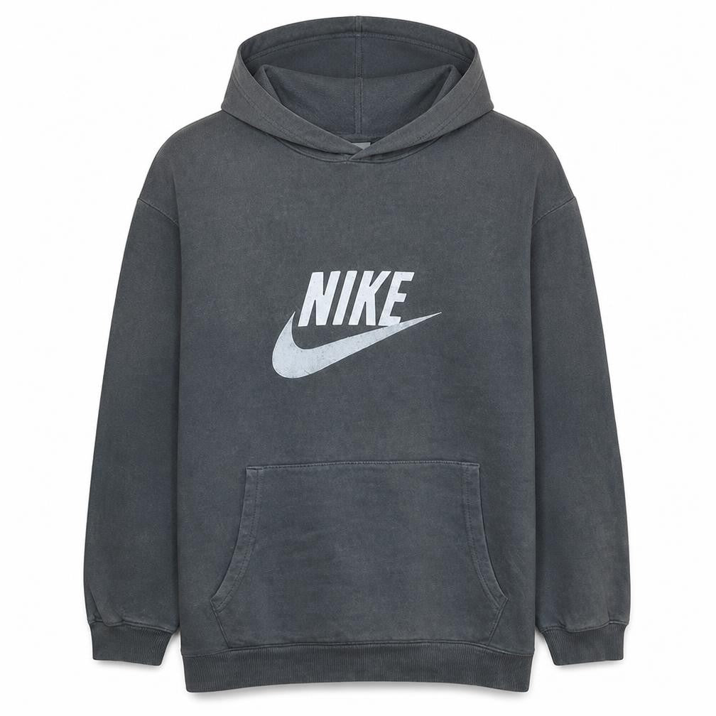 Nike Teens Grey Pullover Hoodie Regular Fit Sportswear M