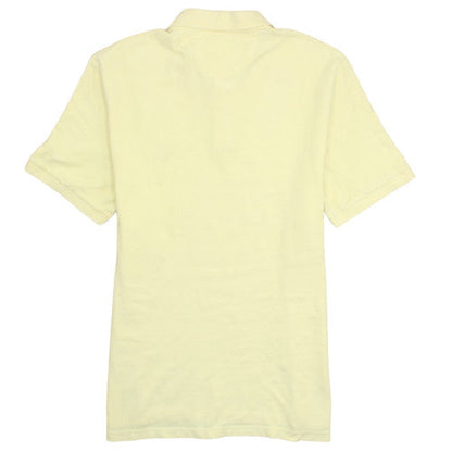 Chaps Men's Yellow Cotton Short Sleeve Polo Shirt Size M