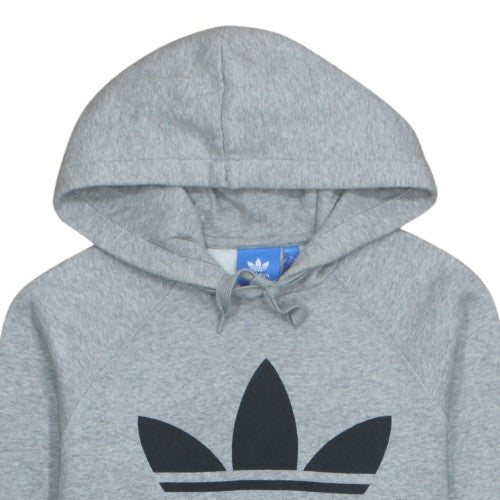 Adidas Men's Grey Pullover Hoodie M Regular Fit Sports Fleece