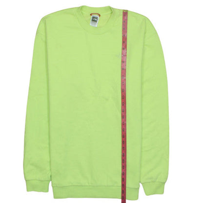 The North Face Men's Green L Crew Neck Cotton Pullover Sweatshirt