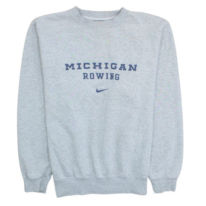 Nike Men’s Grey Michigan Rowing Crew Neck Sweatshirt Size S