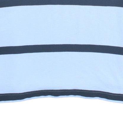 Tommy Hilfiger Men's Blue Striped Cotton Polo Shirt XL