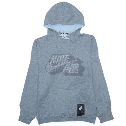 Nike Men’s Grey Pullover Hoodie Small Fleece Long Sleeve Sportswear