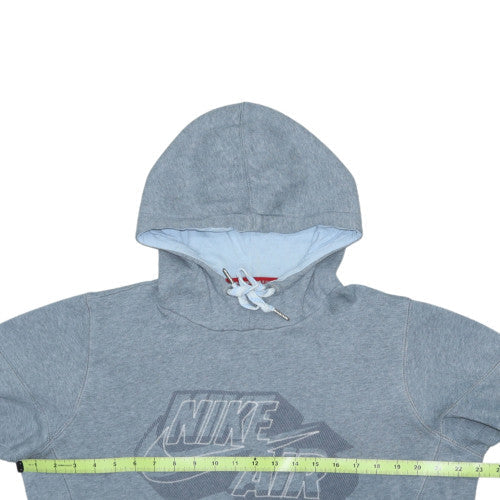 Nike Men’s Grey Pullover Hoodie Small Fleece Long Sleeve Sportswear