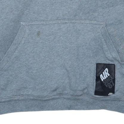 Nike Men’s Grey Pullover Hoodie Small Fleece Long Sleeve Sportswear