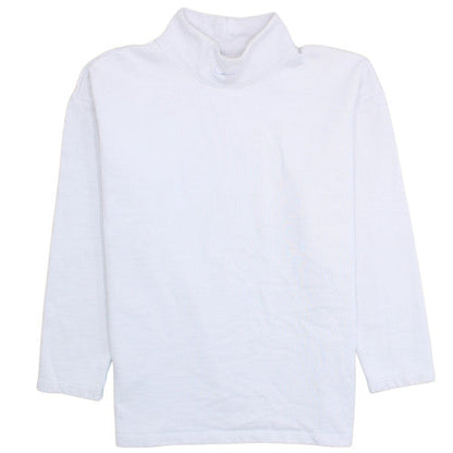 Nike Men's White Roll Neck Cotton Sweatshirt Size L