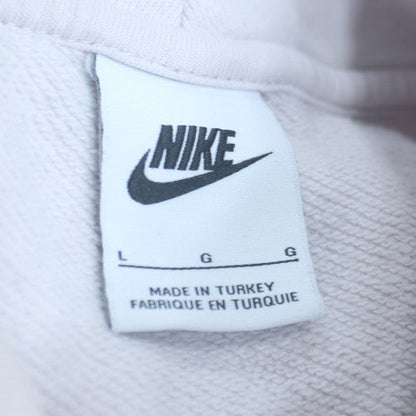Nike Men's White Roll Neck Cotton Sweatshirt Size L