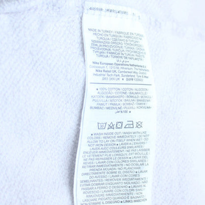Nike Men's White Roll Neck Cotton Sweatshirt Size L