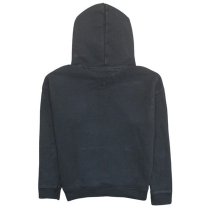 Tommy Jeans Mens Black Hoodie M Pullover Cotton Blend Logo Streetwear