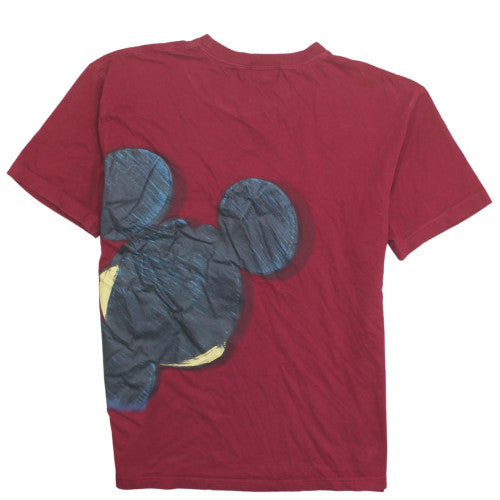 Disney Hong Kong Disneyland Men’s Red Mickey Mouse XL Cotton T-Shirt