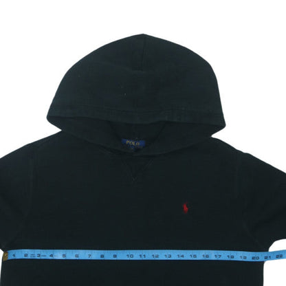 Ralph Lauren Boys Black Pullover Hoodie XL (18-20 Years) Fleece Logo