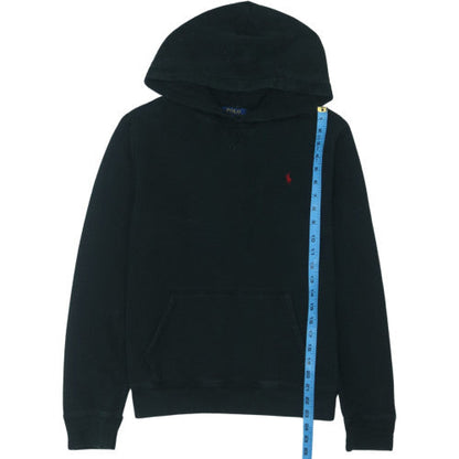 Ralph Lauren Boys Black Pullover Hoodie XL (18-20 Years) Fleece Logo