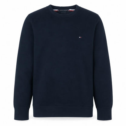 Tommy Hilfiger Men's Navy Blue Cotton Crew Neck Pullover Jumper M