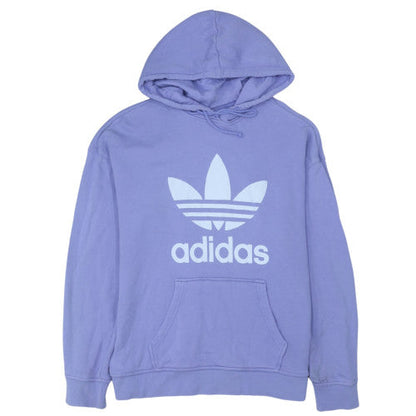 Adidas Women Purple Hooded Pullover Sweatshirt Size 8 UK