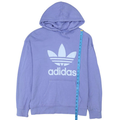 Adidas Women Purple Hooded Pullover Sweatshirt Size 8 UK