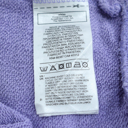 Adidas Women Purple Hooded Pullover Sweatshirt Size 8 UK