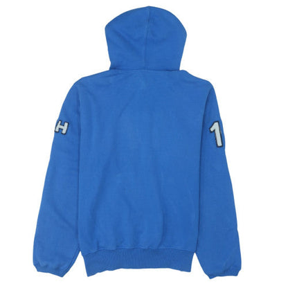 Helly Hansen Men's Blue Pullover Hoodie Size S Embroidered Sailing Design