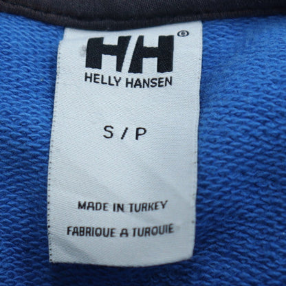 Helly Hansen Men's Blue Pullover Hoodie Size S Embroidered Sailing Design