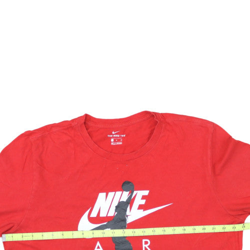 Nike Men’s Red XL Sports Graphic Logo Crew Neck T-Shirt