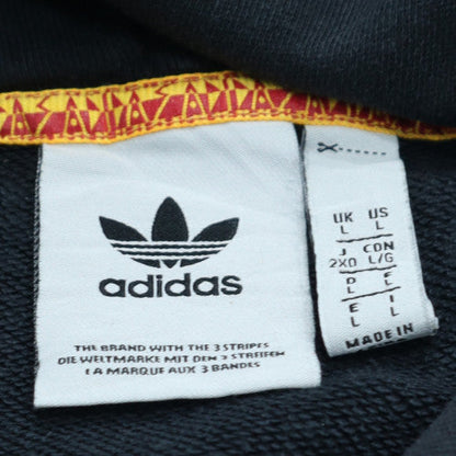 Adidas Mens Black 2XL Pullover Hoodie with Logo Sportswear