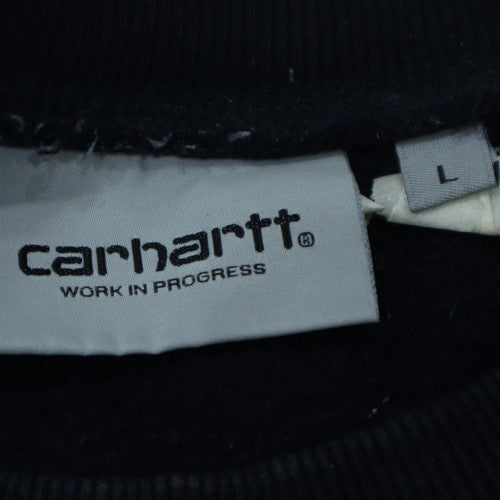 Carhartt Men's Black Pullover Crew Neck Sweatshirt L
