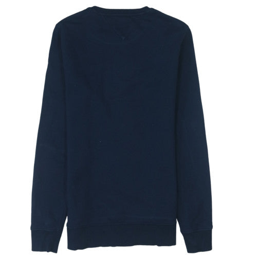 Tommy Jeans Men's Blue Crew Neck Logo Sweatshirt Size S