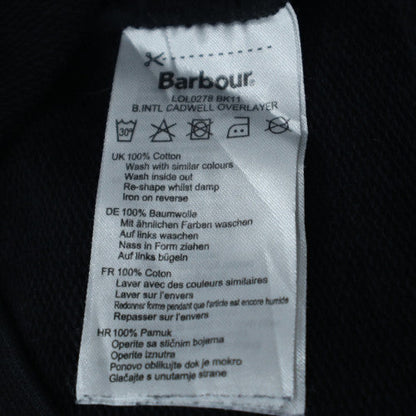 Barbour International Womens Black Size 8 Cotton Logo Sweatshirt