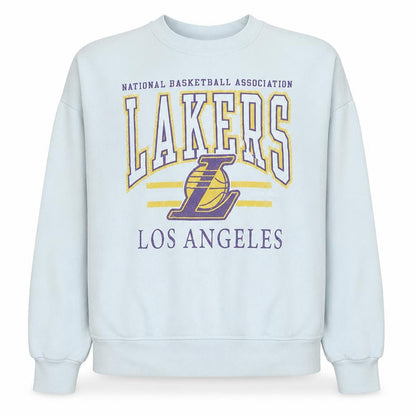 Primark Women White Los Angeles Lakers Crew Neck Sweatshirt M