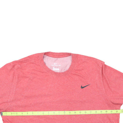 Nike Men's Red Dri-Fit Crew Neck T-Shirt XL Sports Tee