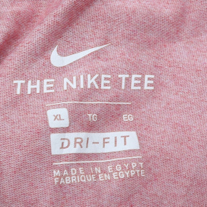 Nike Men's Red Dri-Fit Crew Neck T-Shirt XL Sports Tee