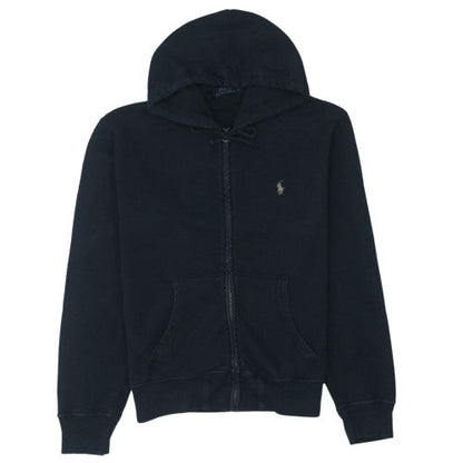 Polo Ralph Lauren Womens Navy Full Zip Hoodie Medium Cotton