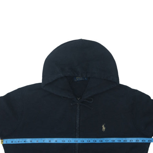 Polo Ralph Lauren Womens Navy Full Zip Hoodie Medium Cotton