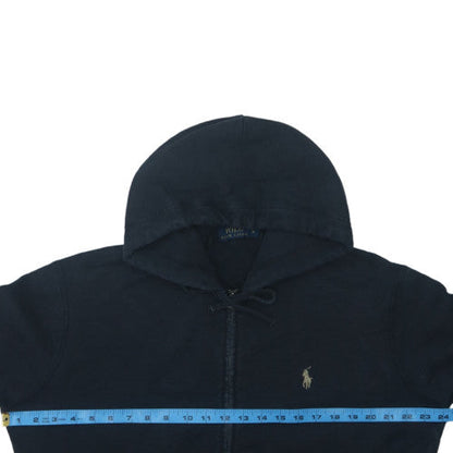 Polo Ralph Lauren Womens Navy Full Zip Hoodie Medium Cotton