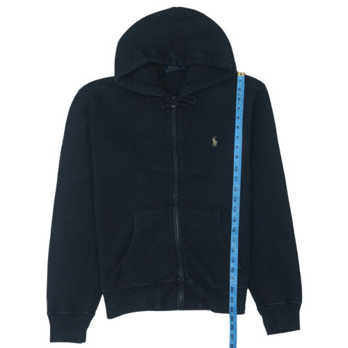 Polo Ralph Lauren Womens Navy Full Zip Hoodie Medium Cotton