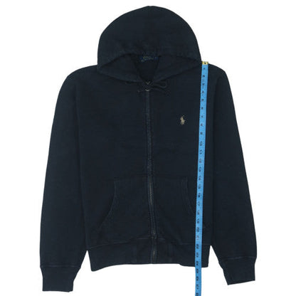 Polo Ralph Lauren Womens Navy Full Zip Hoodie Medium Cotton