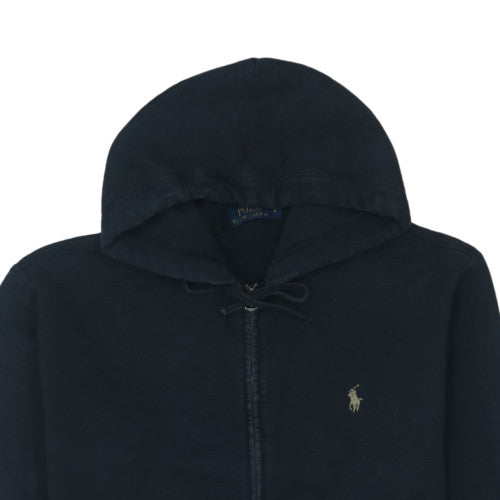 Polo Ralph Lauren Womens Navy Full Zip Hoodie Medium Cotton