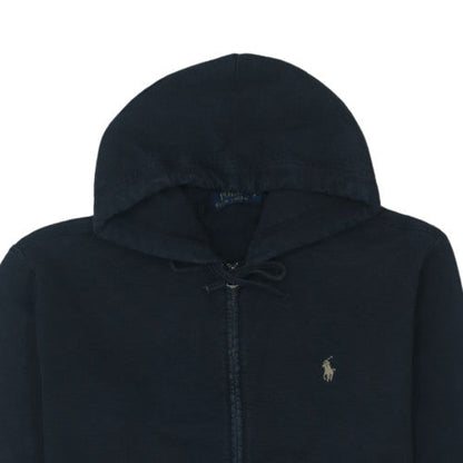 Polo Ralph Lauren Womens Navy Full Zip Hoodie Medium Cotton