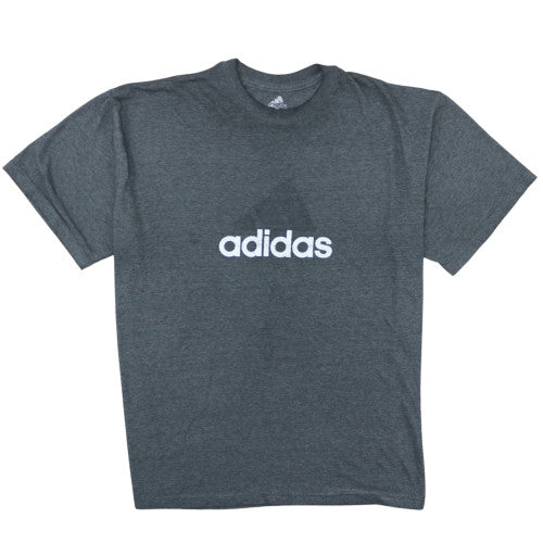Adidas Men's Dark Grey Crew Neck Short Sleeve T-Shirt XL