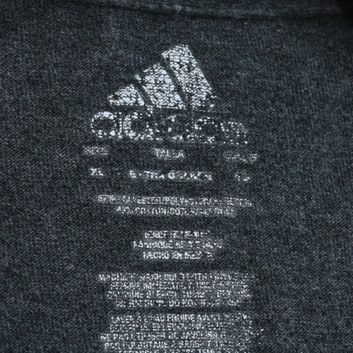 Adidas Men's Dark Grey Crew Neck Short Sleeve T-Shirt XL